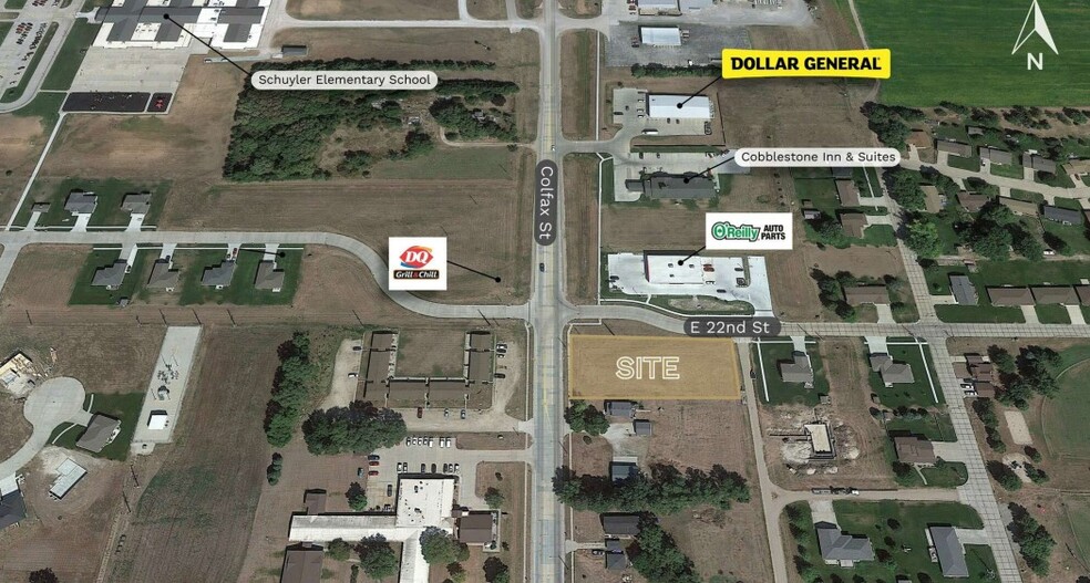 Primary Photo Of SEC E 22nd & Colfax Streets, Schuyler Land For Sale