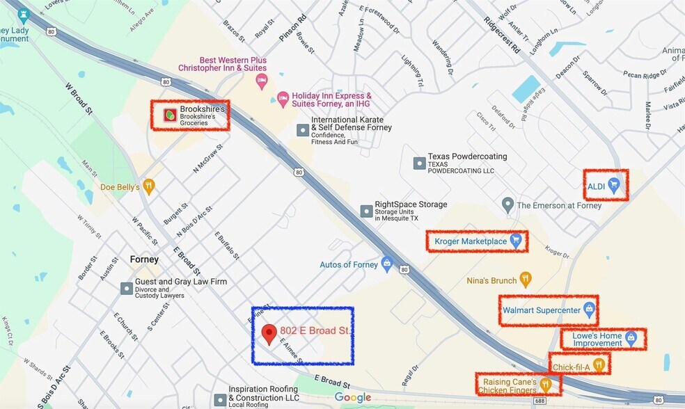 More Photos Of 802 E Broad St, Forney Office For Sale