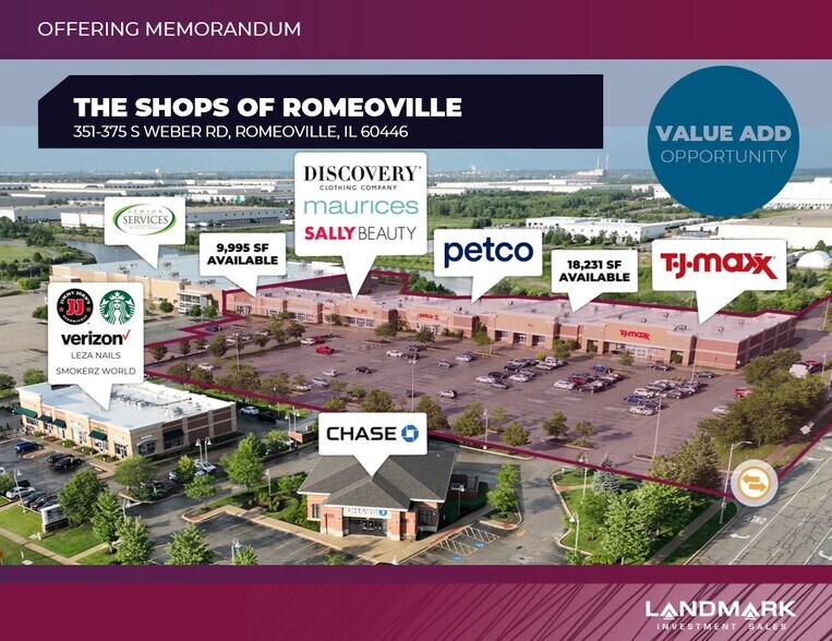 More Photos Of 351-375 S Weber Rd, Romeoville General Retail For Sale
