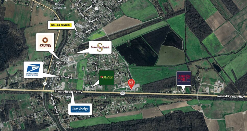 Primary Photo Of 8621 Airline Hwy, Livonia General Retail For Lease