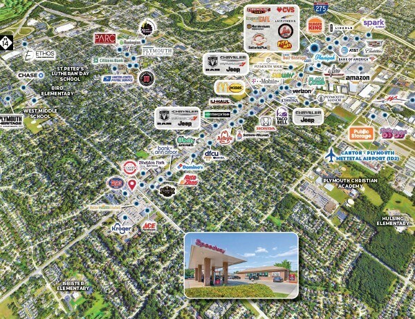 More Photos Of 1490 S Sheldon Rd, Plymouth Convenience Store For Sale