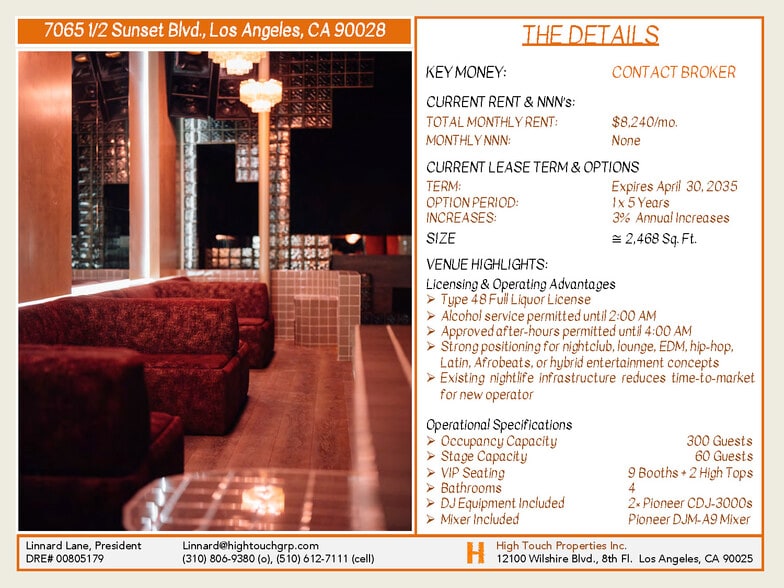 More Photos Of 7055-7077 W Sunset Blvd, Los Angeles Restaurant For Lease