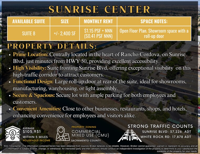 More Photos Of 3000 Sunrise Blvd, Rancho Cordova Industrial For Sale