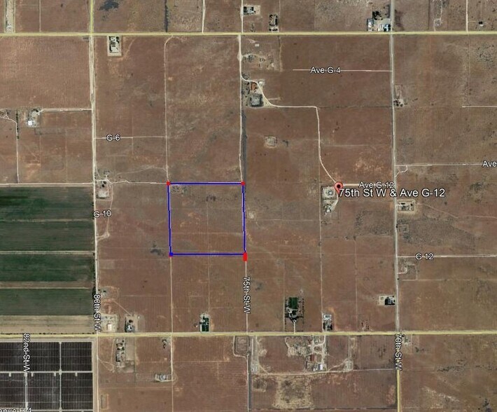 More Photos Of 75th Street And Avenue G W, Lancaster Land For Sale