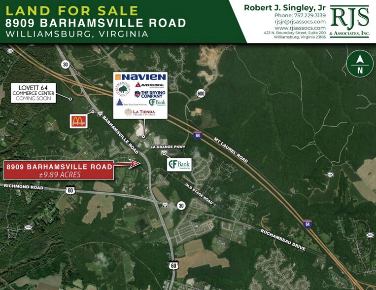 More Photos Of 8909 Barhamsville Rd, Toano Land For Sale