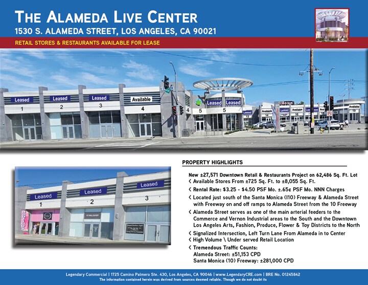 More Photos Of 1530 S Alameda St, Los Angeles General Retail For Lease