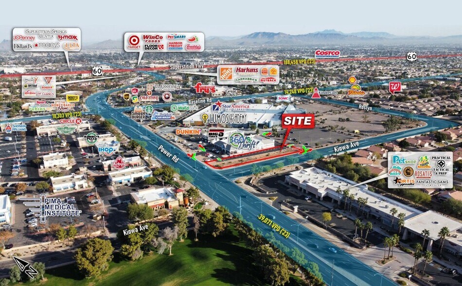 More Photos Of NEC Power Rd & Kiowa Ave, Mesa Land For Lease