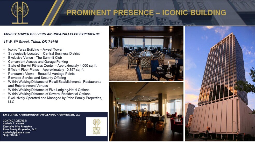 More Photos Of 15 W 6th St, Tulsa Office For Lease