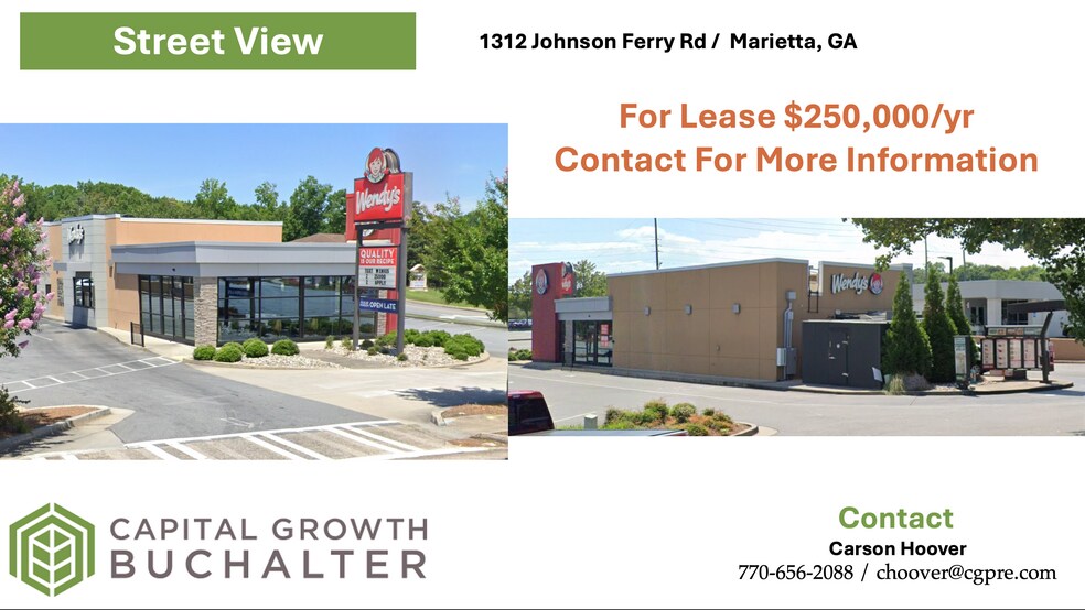 Primary Photo Of 1312 NE Johnson Ferry Rd, Marietta Fast Food For Lease