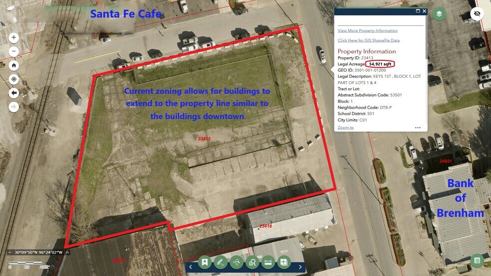 Primary Photo Of 400 S Austin St, Brenham Land For Sale