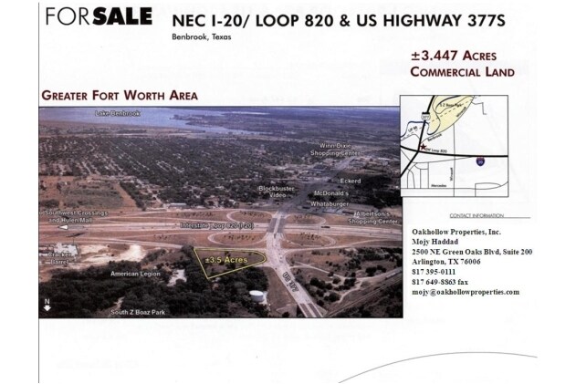 More Photos Of Loop 820 @ Hwy 377 S @ I-20 Hwy W, Benbrook Land For Lease