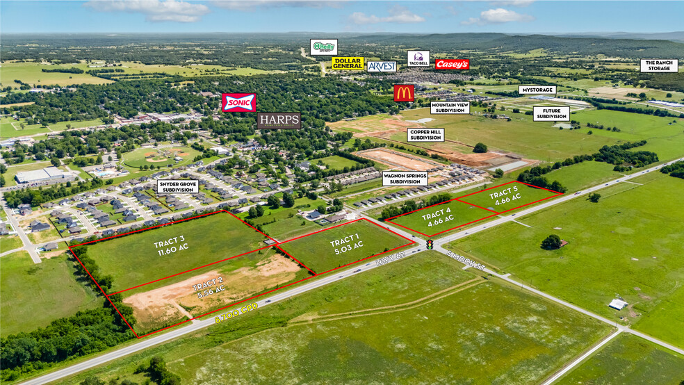 Primary Photo Of Hwy 62 & S Mock St, Prairie Grove Land For Sale