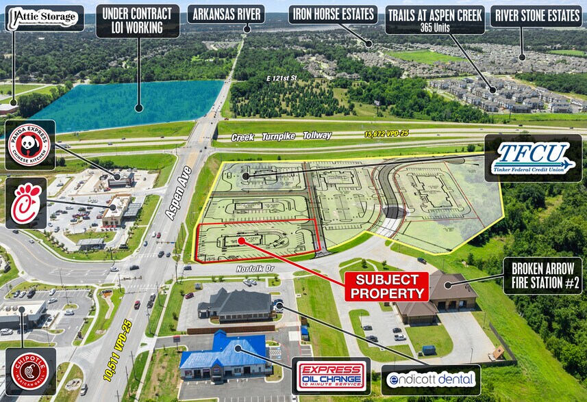 More Photos Of SWC S Aspen Ave & W Norfolk Dr., Broken Arrow Fast Food For Sale