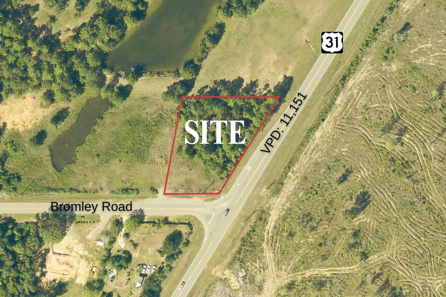 Primary Photo Of 000 Bromley Rd & Hwy 31, Stapleton Land For Lease