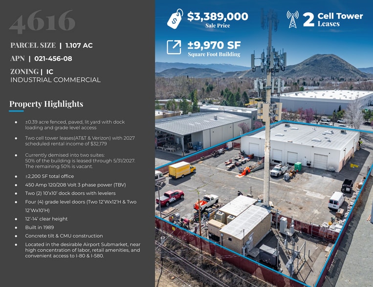 More Photos Of 4616 Aircenter Cir, Reno Industrial For Sale