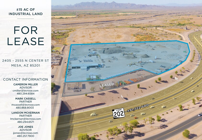 Primary Photo Of 2555 N Center St, Mesa Land For Lease