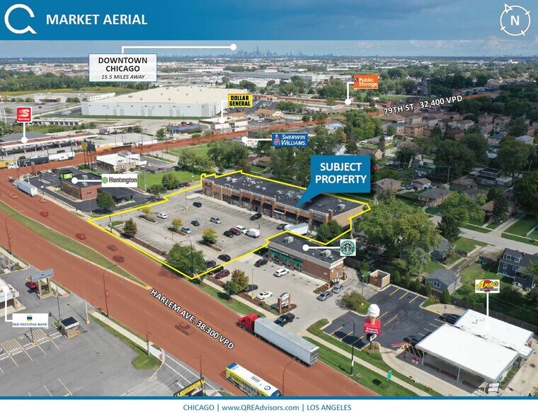 More Photos Of 7901-7945 S Harlem Ave, Burbank General Retail For Sale