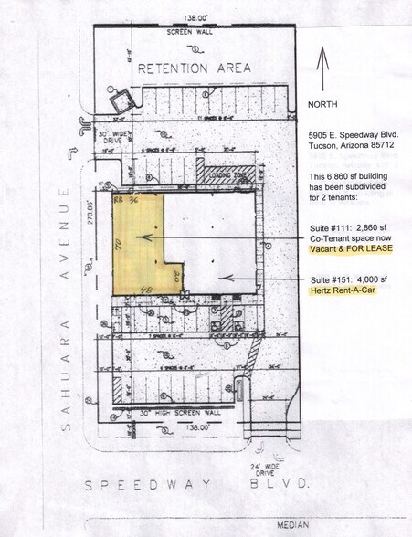 More Photos Of 5905 E Speedway Blvd, Tucson Freestanding For Lease