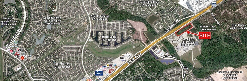 More Photos Of North of Woodson's Reserve & Grand Parkway, Spring Unknown For Lease