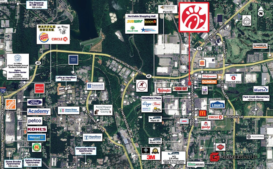 More Photos Of 1275 N Glenwood Ave, Dalton Fast Food For Sale