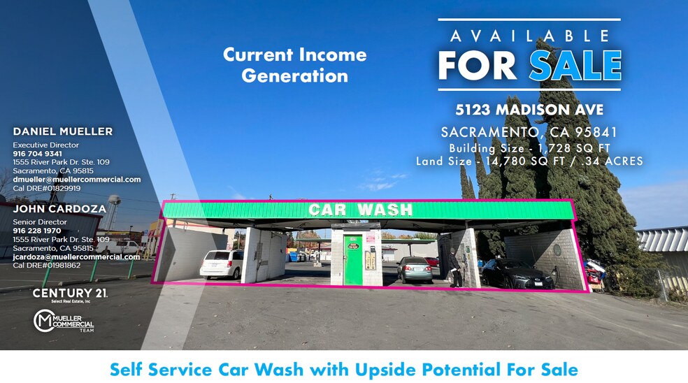 Primary Photo Of 5123 Madison Ave, Sacramento Carwash For Sale