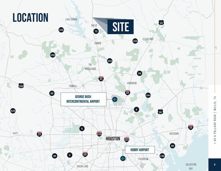 More Photos Of 1002 Interstate 45, Willis Land For Sale