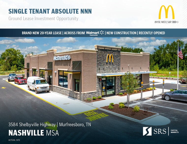 Primary Photo Of 3584 Shelbyville Hwy, Murfreesboro Fast Food For Sale