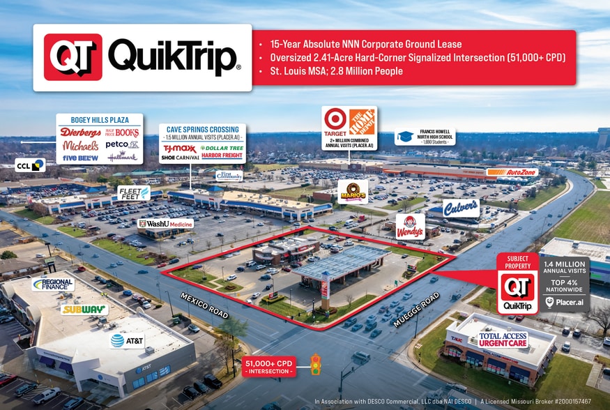 Primary Photo Of 3889 Mexico Rd, Saint Charles Service Station For Sale