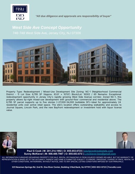 Primary Photo Of 746 West Side Ave, Jersey City Storefront For Sale