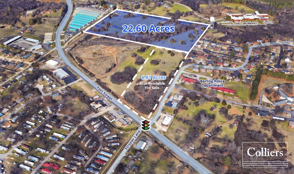 Primary Photo Of NW Corner Fort Street @ Strozier Lane, Barling Land For Sale