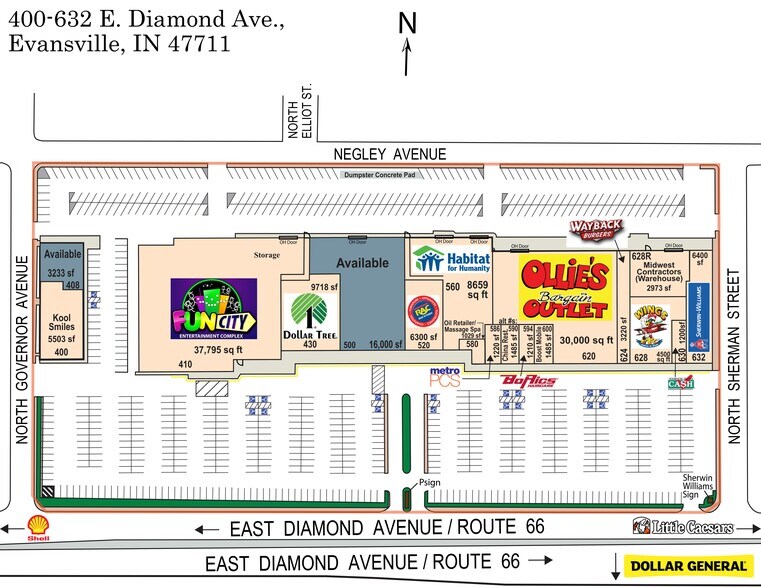 Primary Photo Of 400 E Diamond Ave, Evansville Unknown For Lease