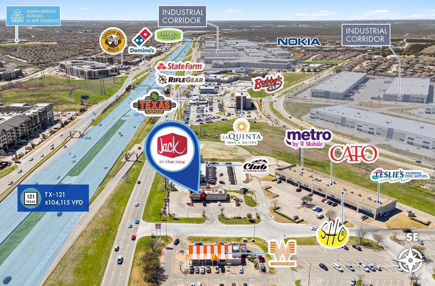 More Photos Of 4683 E Highway 121, The Colony Fast Food For Sale