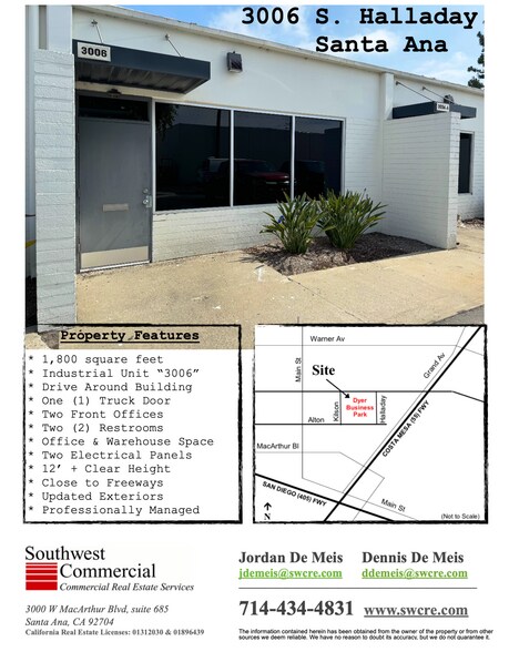More Photos Of 3002-3012 Halladay St, Santa Ana Warehouse For Lease