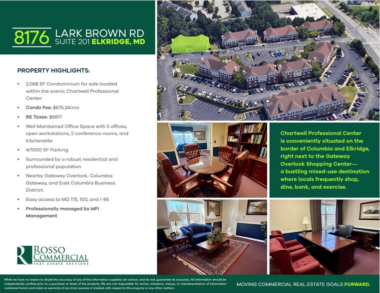 More Photos Of 8176 Lark Brown Rd, Elkridge Office For Sale