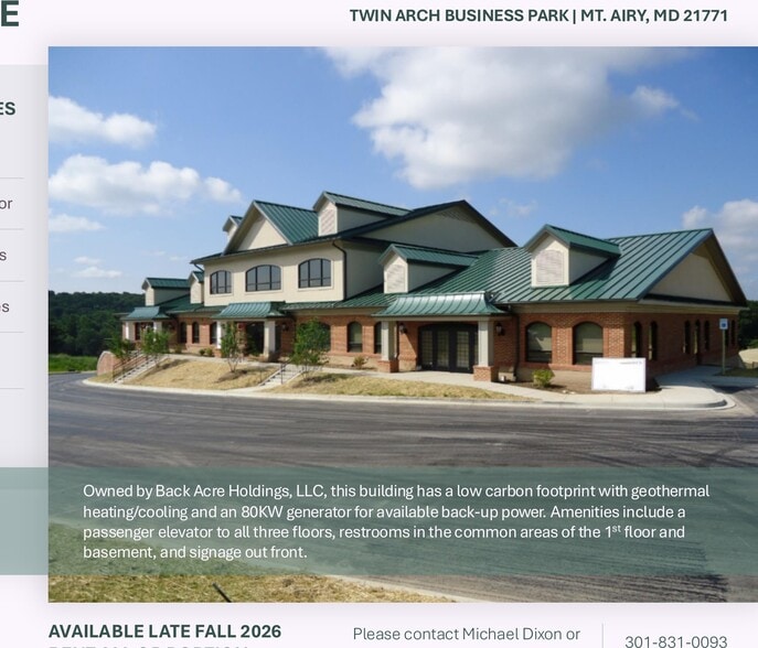 More Photos Of 1902 Back Acre Cir, Mount Airy Office For Lease