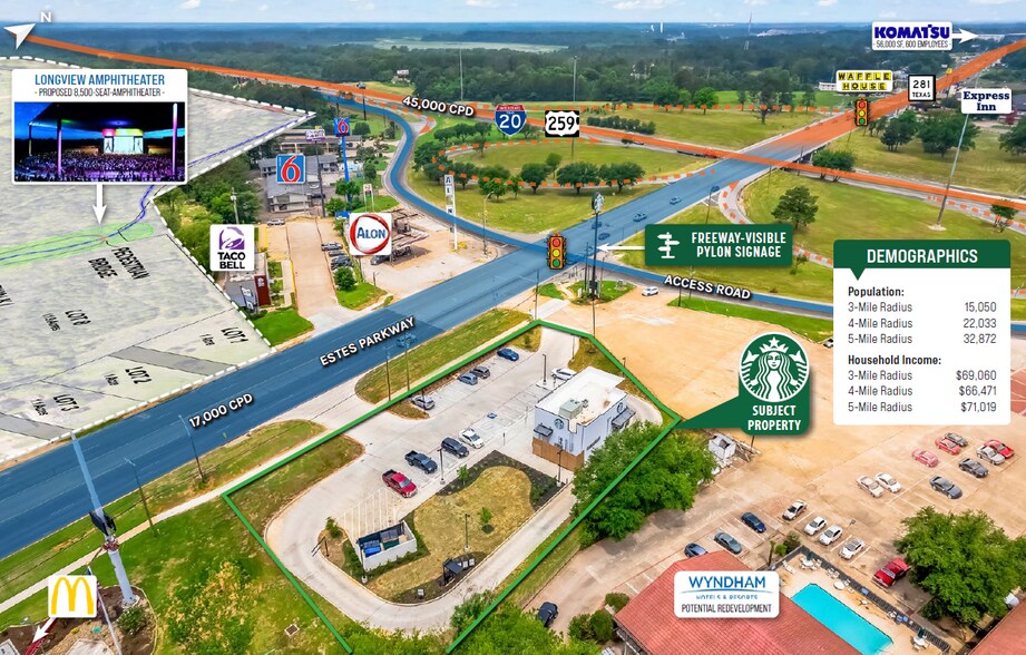 More Photos Of 3620 Estes Pky, Longview Fast Food For Sale