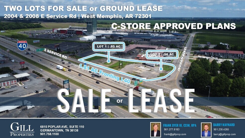 More Photos Of 2008 E North Svc Rd, West Memphis Land For Sale