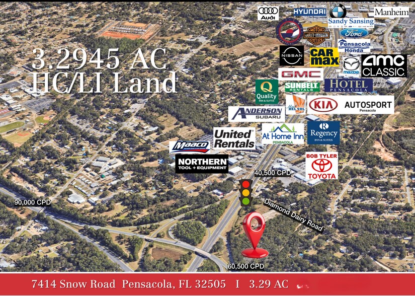 Primary Photo Of 7414 Snow Rd, Pensacola Land For Sale