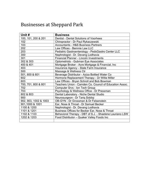 More Photos Of 300-403 Sheppard Rd, Voorhees Medical For Lease