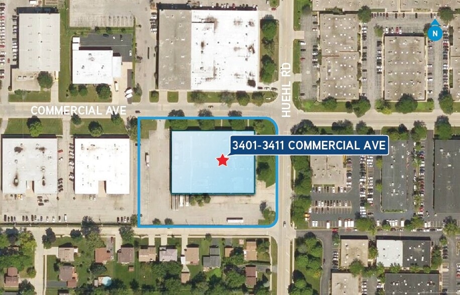 More Photos Of 3401-3411 Commercial Ave, Northbrook Warehouse For Sale