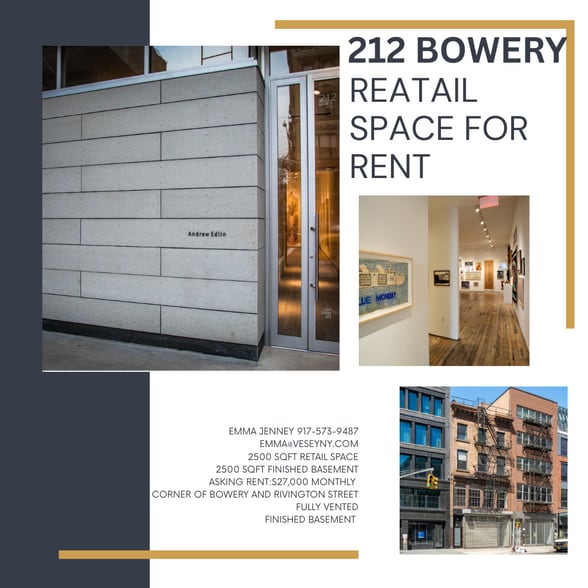 Primary Photo Of 212 Bowery, New York Storefront Retail Residential For Lease