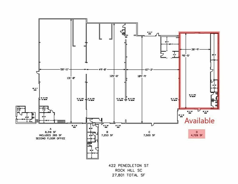 More Photos Of 414 Pendleton St, Rock Hill Industrial For Lease