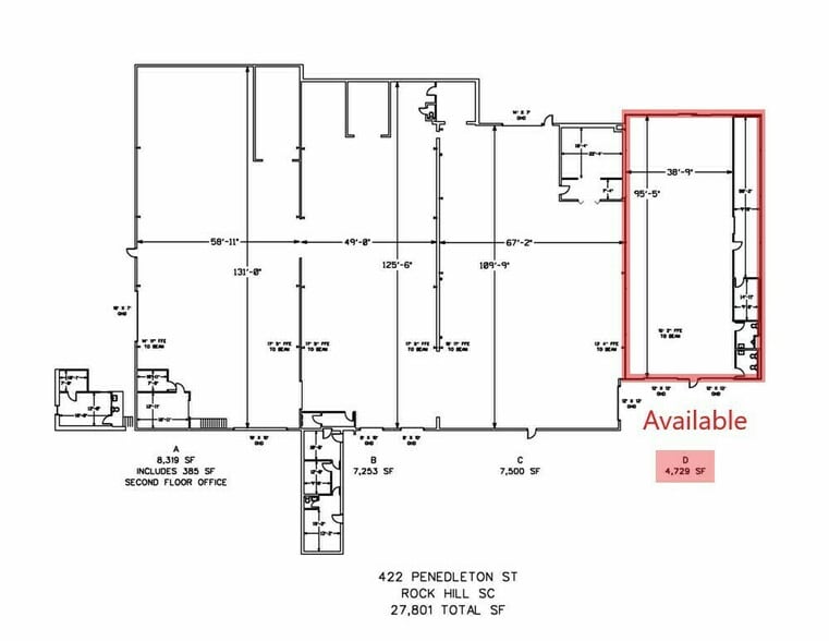 More Photos Of 414 Pendleton St, Rock Hill Industrial For Lease
