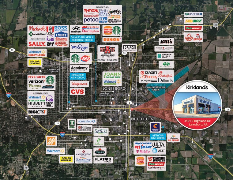 More Photos Of 3101 E Highland Dr, Jonesboro Freestanding For Sale