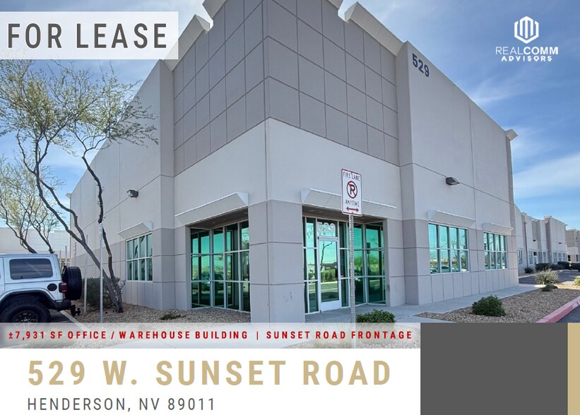 Primary Photo Of 529 W Sunset Rd, Henderson Distribution For Lease