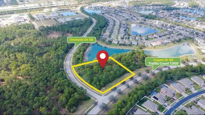 Primary Photo Of Cogan Dr SE & Osmosis SE dr, Palm Bay Land For Sale