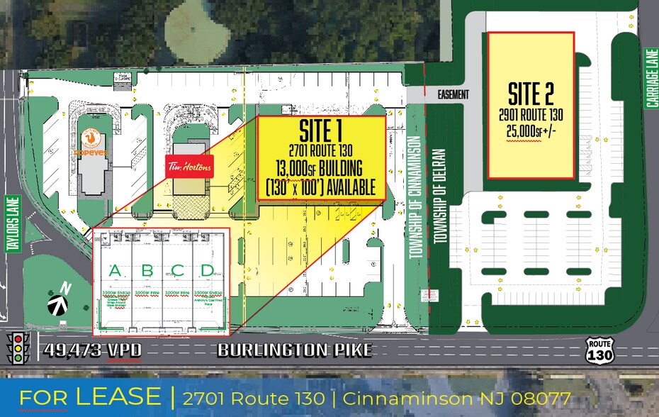 Primary Photo Of 2701 Route 130 S, Cinnaminson Land For Lease