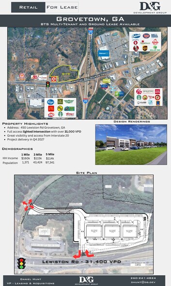 Primary Photo Of 450 Lewiston Rd, Grovetown Storefront For Lease