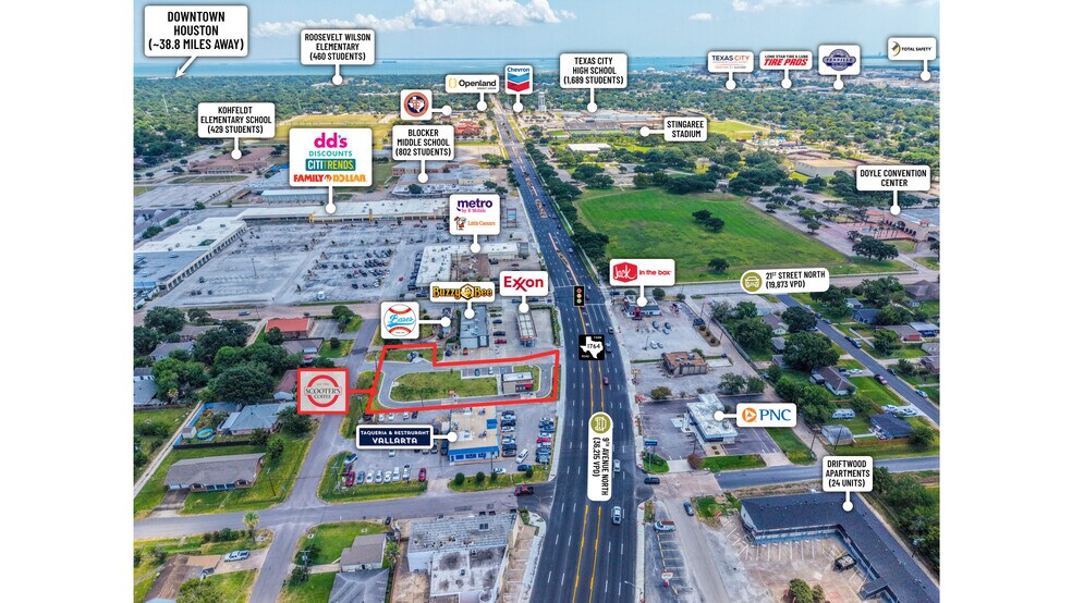 More Photos Of 2116 9th N ave, Texas City Fast Food For Sale