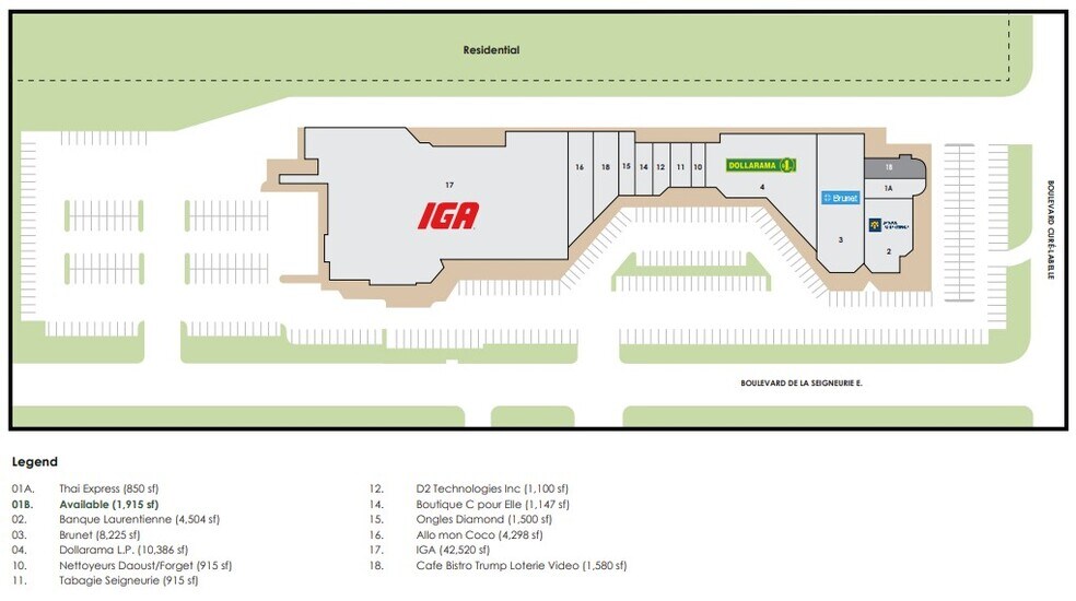 More Photos Of 9 Boul De La Seigneurie E, Blainville Supermarket For Lease